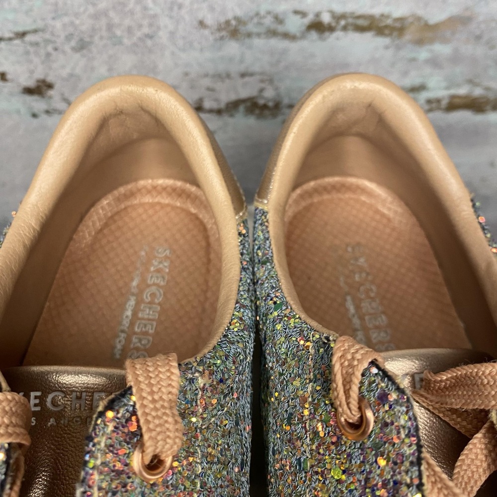 Skechers Shoes Womens Size 11 Multicolor Glitter Memory Foam Sneakers SN 73556 - Picture 9 of 11